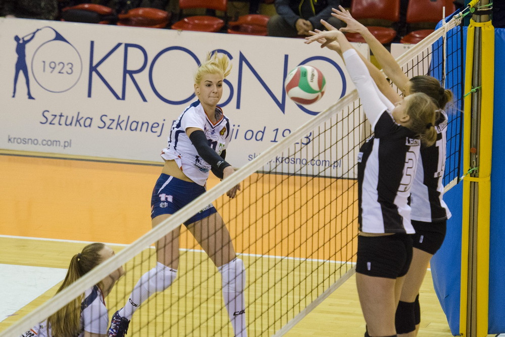AZS PWSZ Karpaty MOSiR KHS Krosno - ŁKS Commercecon Łódź. Fot. Tomek Jerzak