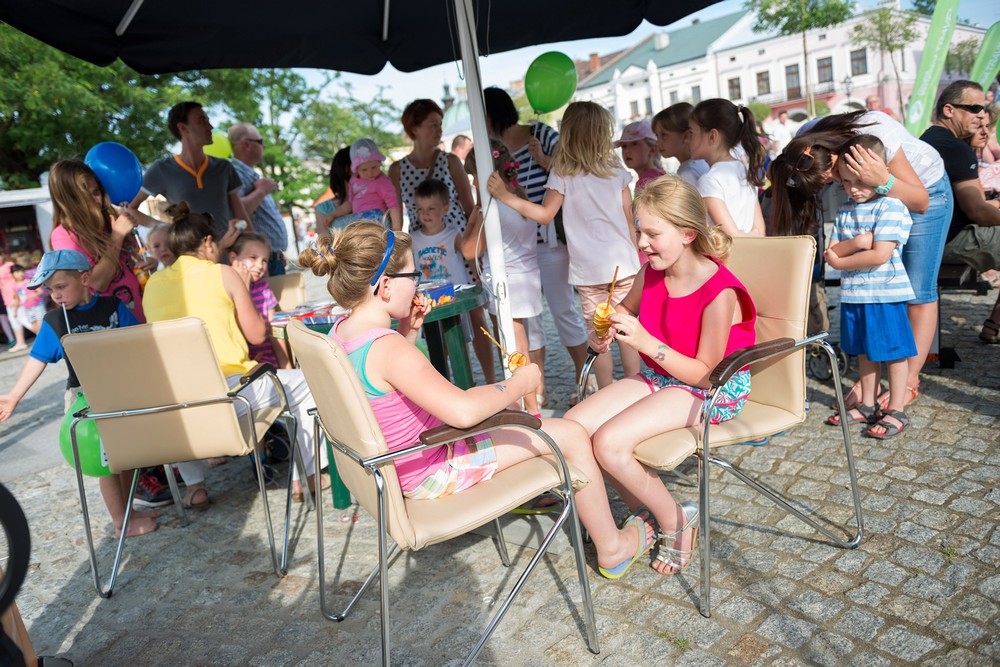 Plaża na krośnieńskim rynku 2014 fot. Łukasz Jaracz