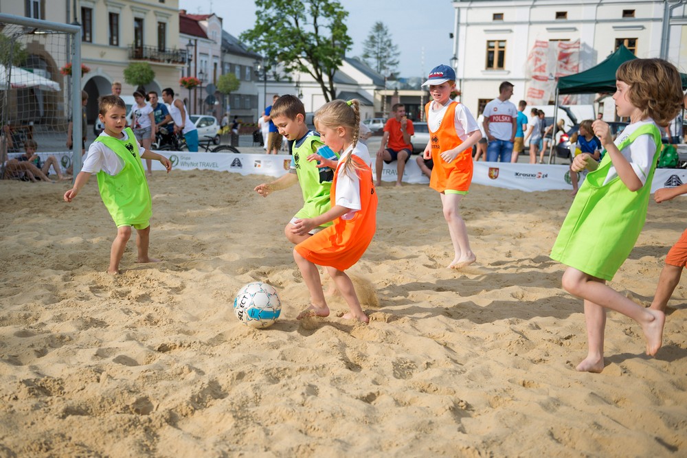 Plaża na krośnieńskim rynku 2014 fot. Łukasz Jaracz