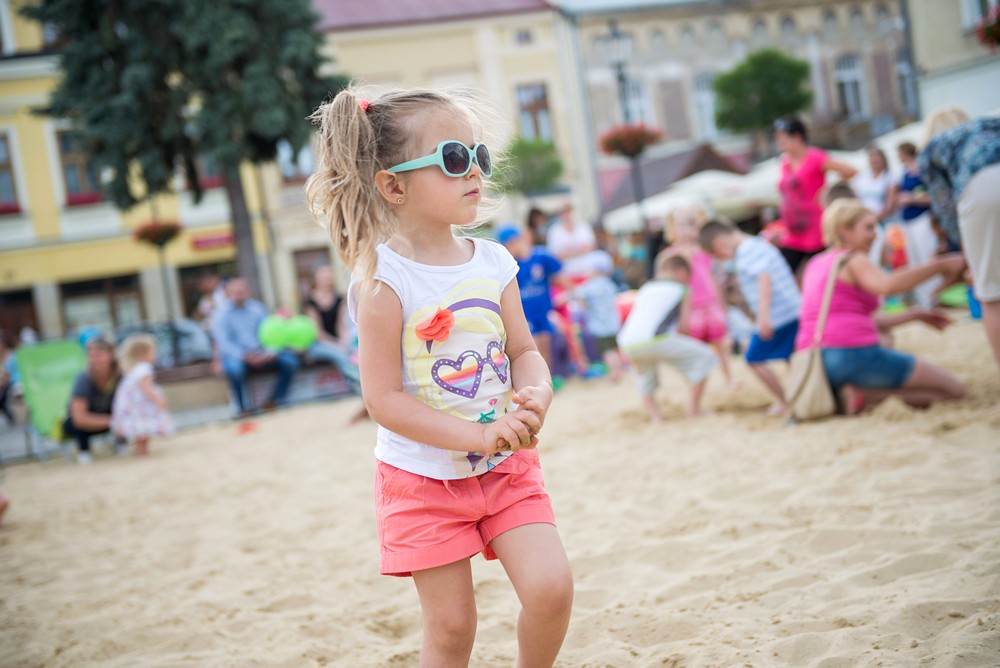Plaża na krośnieńskim rynku 2014 fot. Łukasz Jaracz