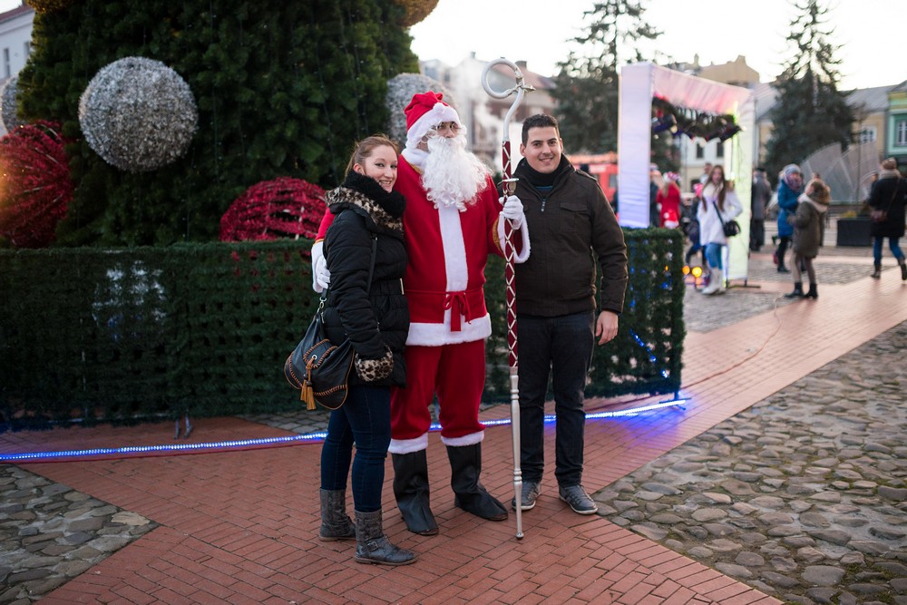 Wigilia na krośnieńskim rynku 2014 fot. Łukasz Jaracz