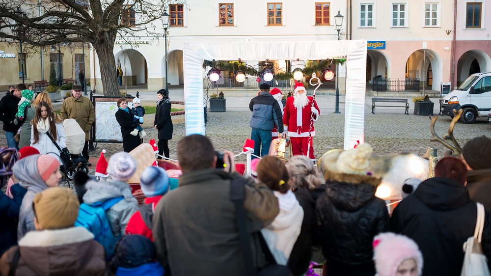Wigilia na krośnieńskim rynku 2014 fot. Łukasz Jaracz