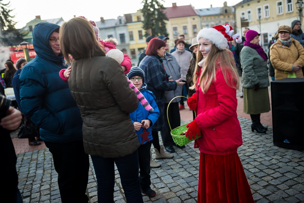 Wigilia na krośnieńskim rynku 2014 fot. Łukasz Jaracz