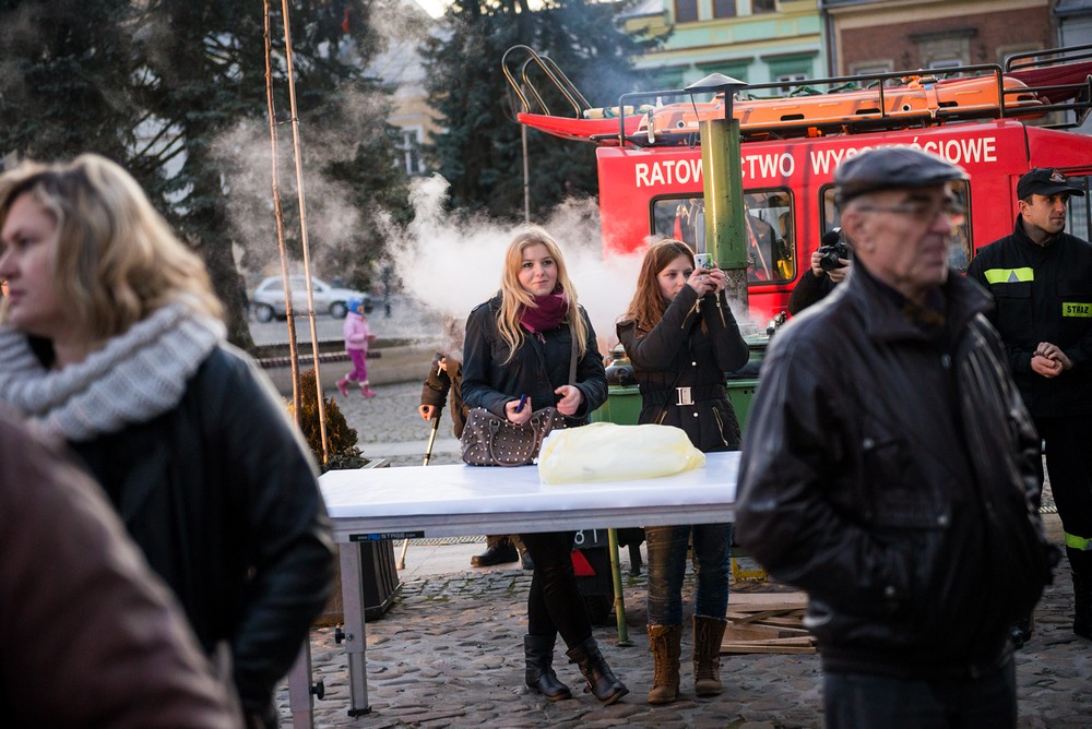 Wigilia na krośnieńskim rynku 2014 fot. Łukasz Jaracz