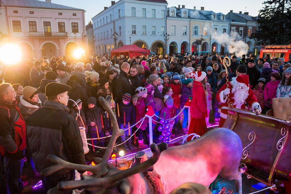 Wigilia na krośnieńskim rynku 2014 fot. Łukasz Jaracz