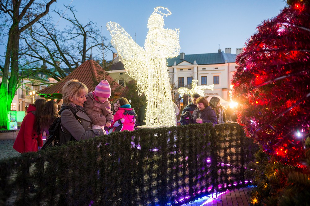 Wigilia na krośnieńskim rynku 2014 fot. Łukasz Jaracz