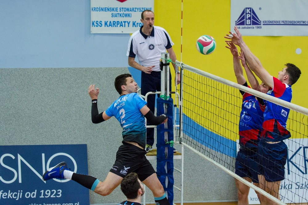 Krosno Glass Karpaty PWSZ - Błękitni Ropczyce. Fot. Karol Słomka