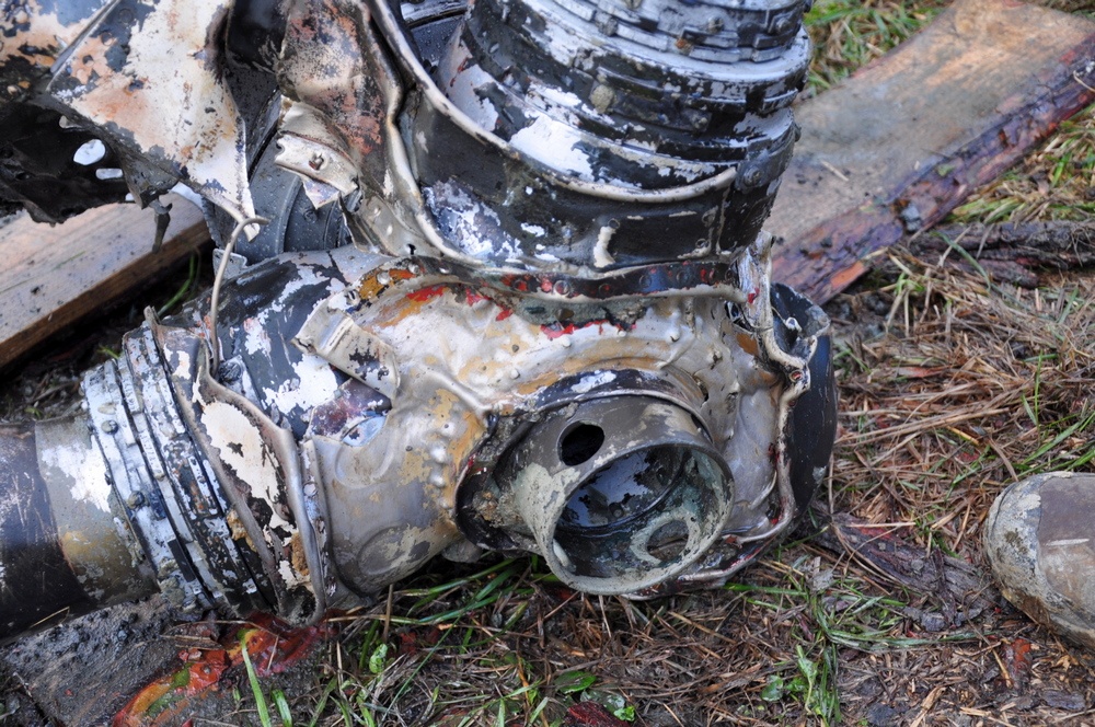Prace archeologiczne: Messerschmitt Bf 109 E. Fot. KrosnoCity.pl