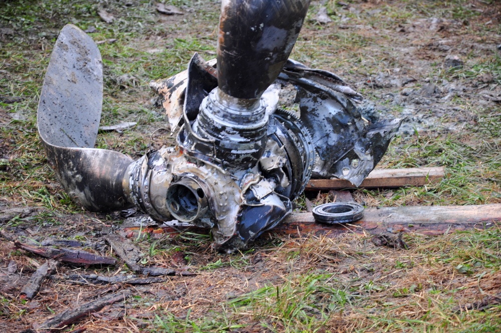 Prace archeologiczne: Messerschmitt Bf 109 E. Fot. KrosnoCity.pl