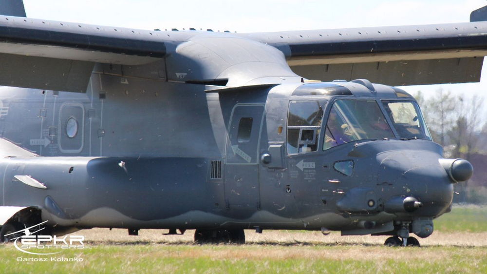 Bell-Boeing V-22 Osprey nad Krosnem. Fot. Bartosz Kolanko