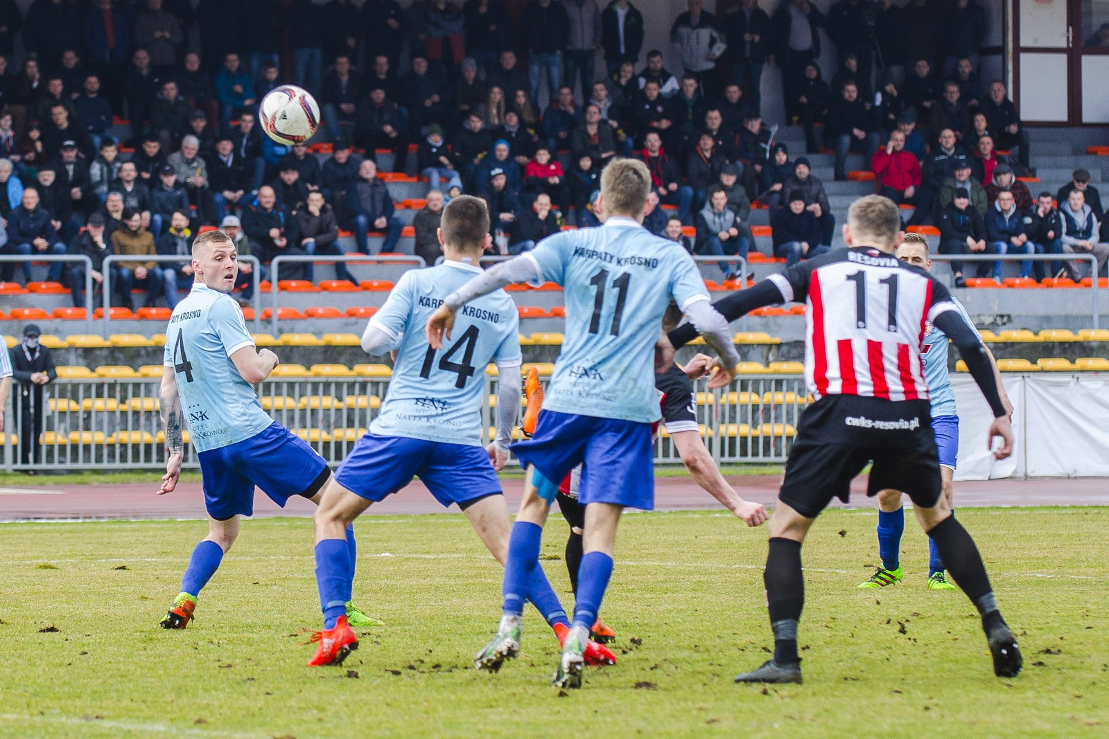 Resovia Rzeszów - Karpaty Krosno. Fot. Karol Słomka