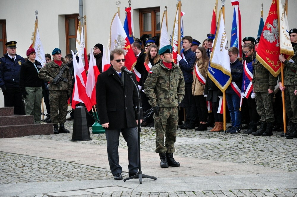 W Krośnie uczczono Święto Niepodległości. Fot. Piotr Dymiński