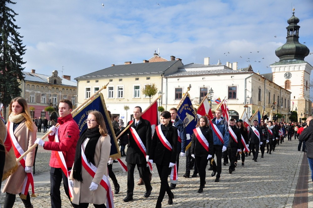 W Krośnie uczczono Święto Niepodległości. Fot. Piotr Dymiński