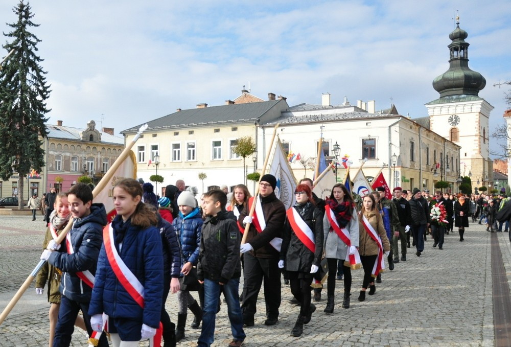 W Krośnie uczczono Święto Niepodległości. Fot. Piotr Dymiński