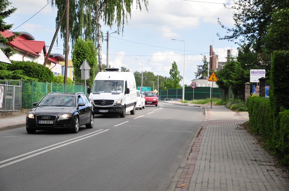 Karambol na DK28. Fot. Piotr Dymiński