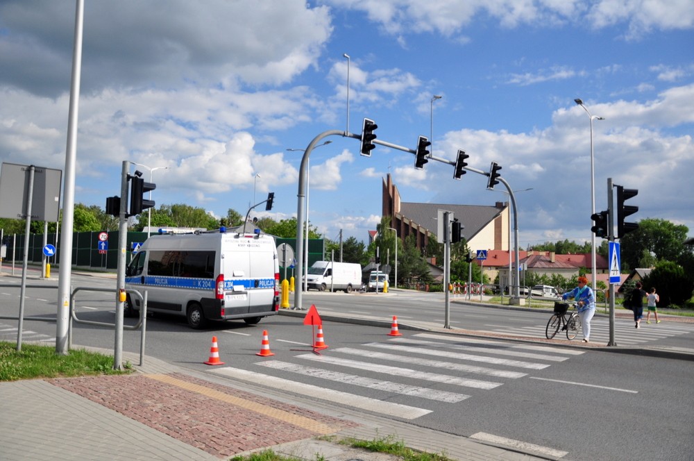 Karambol na DK28. Fot. Piotr Dymiński