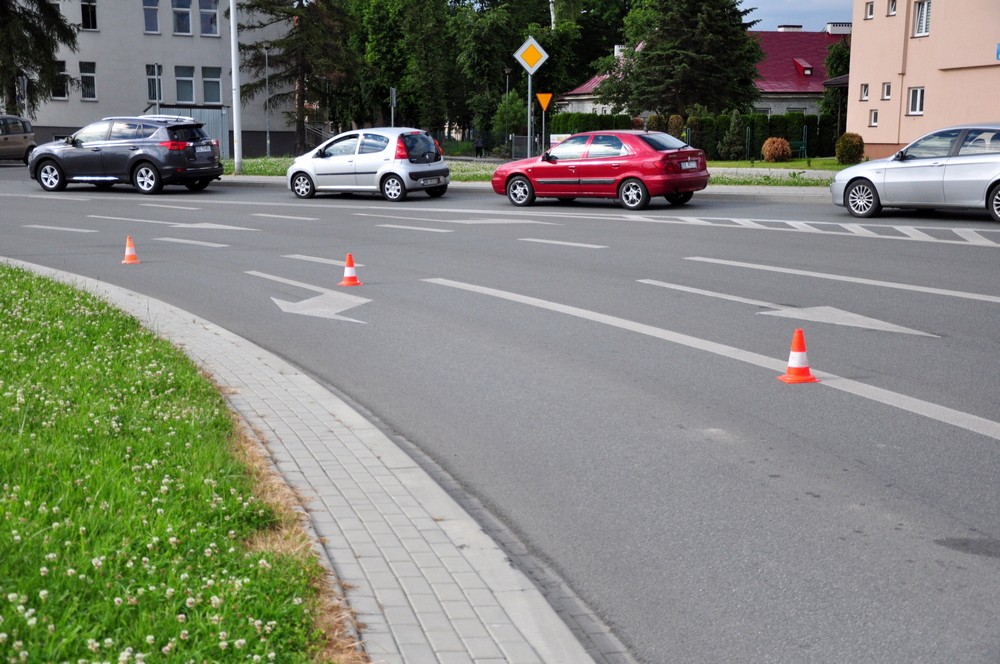 Karambol na DK28. Fot. Piotr Dymiński