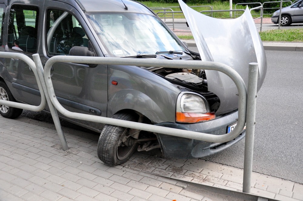 Karambol na DK28. Fot. Piotr Dymiński